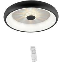 Just Light Ronde plafondlampVertigo zwart Ø 46,5cm - 14384-18 - thumbnail
