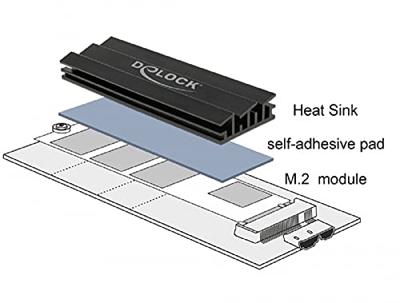 DeLOCK Heatsink 70 mm voor M.2 module