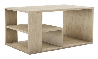 Salontafel - EROS - Rechthoekig - Travertin - 80 x 50 x 40 cm - thumbnail