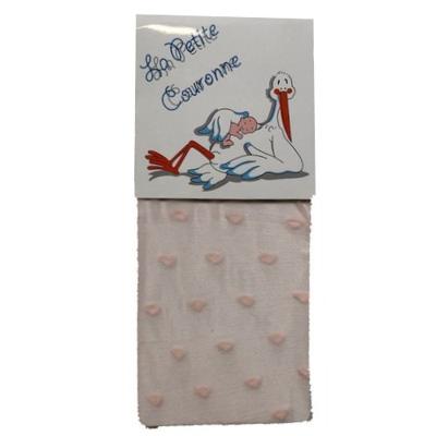 La Petite Couronne panty hartjes meisjes roze maat 68/74