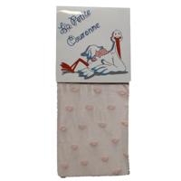 La Petite Couronne panty hartjes meisjes roze maat 68/74 - thumbnail
