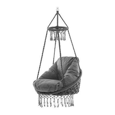 Vivere Deluxe Macrame Hangmatstoel (Kleur: grijs)