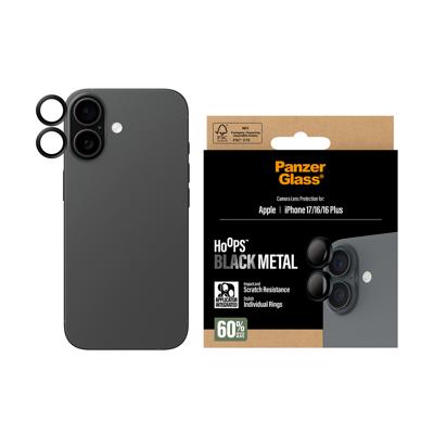 PanzerGlass PANZERGLASS - Hoops black Camera Lens Protector iPhone 17/16/16 Plus PG55024 Cameraprotector (glas) IPhone 17, iPhone 16, iPhone 16 Plus 1 stuk(s)