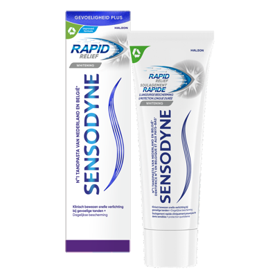 Sensodyne Tandpasta rapid relief whitening 75 Milliliter Sensodyne Tandpasta rapid relief whitening 75 Milliliter