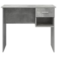 Bureau met lade Betongrijs 90 x 49.5 x 75 cm Bewerkt hout - thumbnail