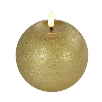 Ledkaars Lyon ro 10x10x11 cm goud Countryfield - Countryfield