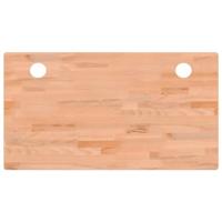 Bureaublad 110x60x2,5 cm massief beukenhout - thumbnail