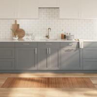 Vloerkleed rechthoekig 60x200 cm bamboe naturel - thumbnail