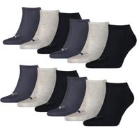 Puma Sneakersokken Plain 12-pack Navy / Grey / Nightshadow Blue-43/46 - thumbnail