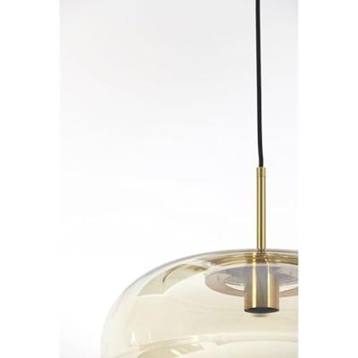 Light & Living Hanglamp 'Misty' 45cm, kleur Amber/Goud