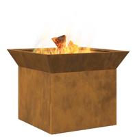 Vuurkorf Roestig 50 x 50 x 40 cm Cortenstaal - thumbnail