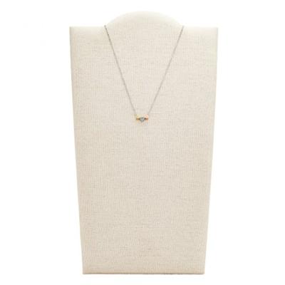 Fossil JF02856998 Ketting Vintage Motifs Hartjes staal zilver-goud- en rosekleurig
