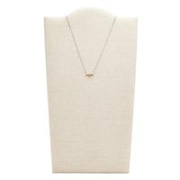 Fossil JF02856998 Ketting Vintage Motifs Hartjes staal zilver-goud- en rosekleurig - thumbnail