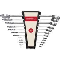 Gedore RED 3300989 R09105010 Ring-steeksleutelset Sleutelbreedte (metrisch) 07 - 29 mm - thumbnail