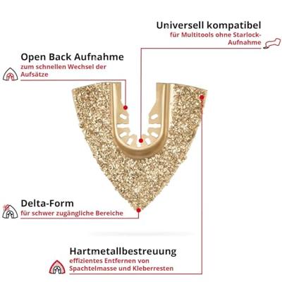 Einhell 708070 Delta Raspel HM, 80mm Hardmetaal Rasp 80 mm 1 stuk(s)