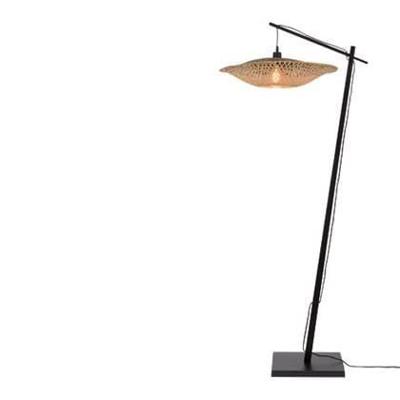GOOD&MOJO Vloerlamp 'Kalimantan' Bamboe, 176cm, kleur Naturel/Zwart GOOD&MOJO Vloerlamp 'Kalimantan' Bamboe, 176cm, kleur Naturel/Zwart