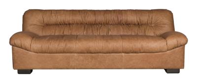 Dutchbone Douglas 3-zitsbank Leer Cognac Bruin