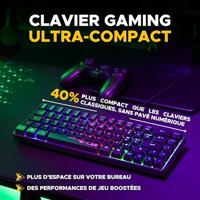 Bedrade gamingtoetsenbord en -muis bundel - THE G-LAB - Hydrogen BKG Combo - AZERTY-toetsenbord - Zwart - thumbnail