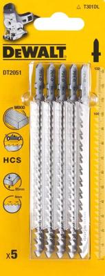 DeWalt Accessoires decoupeerzaagblad hcs voor standaard zaagwerk in hout <85mm, 132x105x4mm, (t301dl) - dt2051-qz