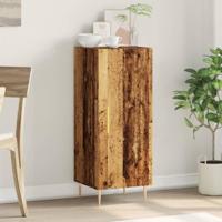 Dressoir 34,5x34x90 cm bewerkt hout oud houtkleurig - thumbnail