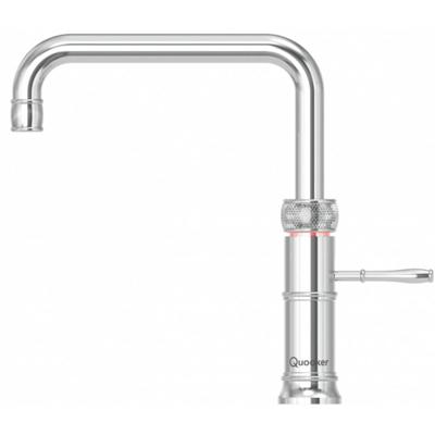 Quooker Classic Fusion Square Keukenkraan - Kokend - Warm & Koud Water - Kindveilige Dubbeldruk - Chroom