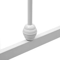 Bedframe metaal wit 140x200 cm - thumbnail