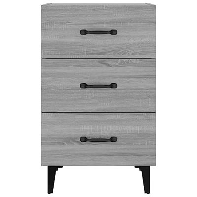 Nachtkastje 40x40x66 cm bewerkt hout grijs sonoma eikenkleurig Nachtkastje 40x40x66 cm bewerkt hout grijs sonoma eikenkleurig