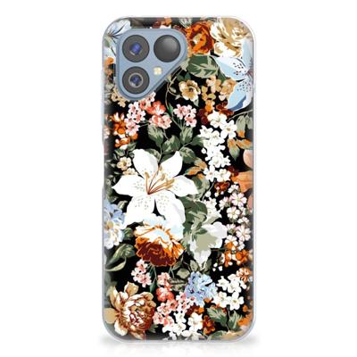 TPU Case voor Fairphone 5 Dark Flowers
