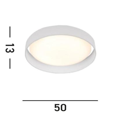 Searchlight Witte plafonnièreGianna Ø 50cm - 9371-50WH