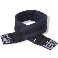 Echt lederen paardrijzadel 16" 14 cm (5-in-1 set, zwart) - thumbnail