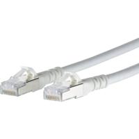 Metz Connect 1308451588-E RJ45 Netwerkkabel, patchkabel CAT 6A S/FTP 1.50 m Wit Snagless 1 stuk(s) - thumbnail