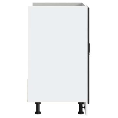 Spoelbakonderkast Lucca bewerkt hout zwart Spoelbakonderkast Lucca bewerkt hout zwart