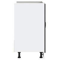 Spoelbakonderkast Lucca bewerkt hout zwart - thumbnail