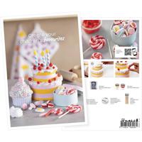 Creativ Company Ansichtkaart, boetseren, taarten en snoepjes, a5, vel 14,8x21 cm, 1 stuk - thumbnail