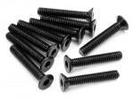 Flat head screw m3x18mm (hex socket/10pcs) - thumbnail