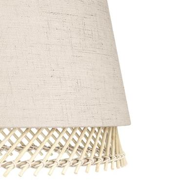 Eglo 3-lichts hanglampTabley linnen met rotan - 43976