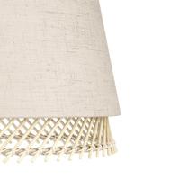 Eglo 3-lichts hanglampTabley linnen met rotan - 43976 - thumbnail