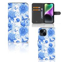 Hoesje voor iPhone 15 Flowers Blue - thumbnail