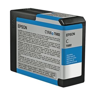Epson Inktcartridge T5802 Origineel Cyaan C 13 T 580200 Epson Inktcartridge T5802 Origineel Cyaan C 13 T 580200