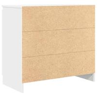 Dressoir met lade 71x35x65 cm spaanplaat wit - thumbnail