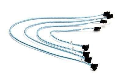 Supermicro 4 x Round SATA-kabel 0,56 m Zwart, Blauw, Wit