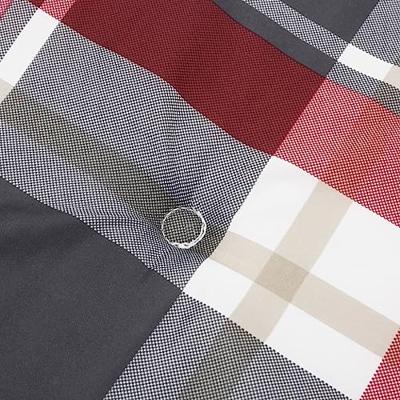 VidaXL Tuinbankkussen 200x50x3 cm oxford stof ruitpatroon rood