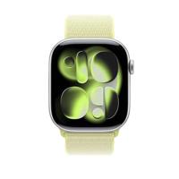 Apple Watch Band - Geweven sportbandje - 46 mm - Neongeel - Eén maat voor de meeste polsen - thumbnail
