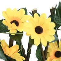 Kunstplant klimop op latwerk 5 st uittrekbaar 180x60 cm geel - thumbnail