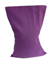 Ecologisch Kersenpitkussen 30x20 cm met wasbaar hoesje (Kleur: Paars) - thumbnail