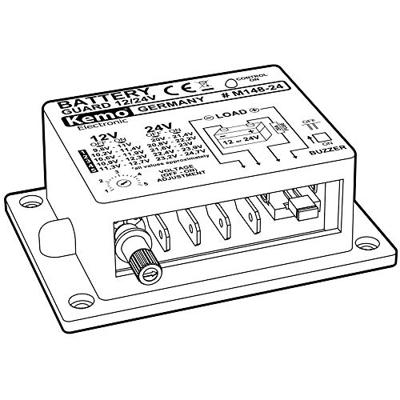 Kemo M148-24 Accubewaker Ontlaadbescherming 12 V, 24 V