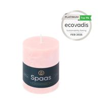 Kaars rustiek 70/95 mm lichtroze Spaas - Spaas - thumbnail