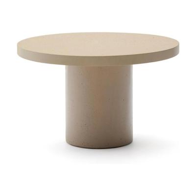Kave Home Aiguablava tuintafel Ø120 cm cement Beige