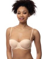 Balconette BH - Strapless - Michelle - Bh met verwijderbare bandjes - Wit - Zwart - Huidskleur - thumbnail