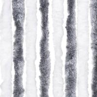 Vliegengordijn 120x220 cm chenille grijs en wit - thumbnail